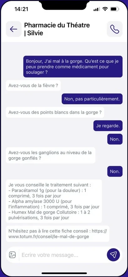 Ed, a pharmacist chat app for iOS and Android — see the projects
